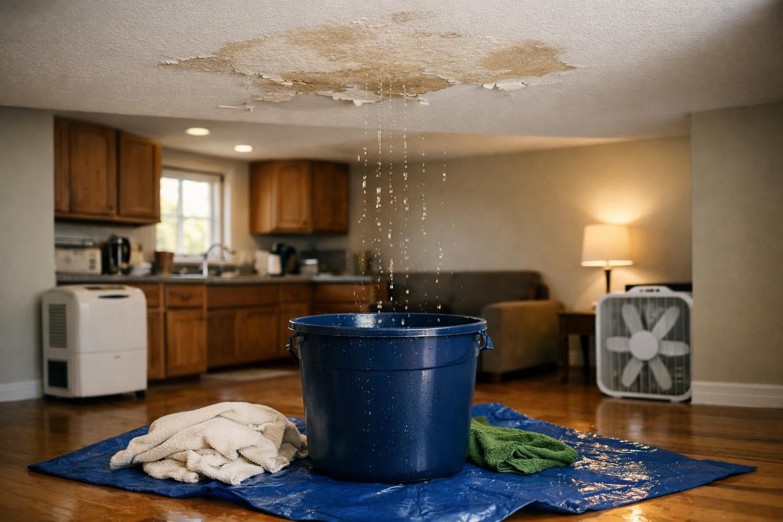 Roof Leak Water Damage Cleanup: What to Do First