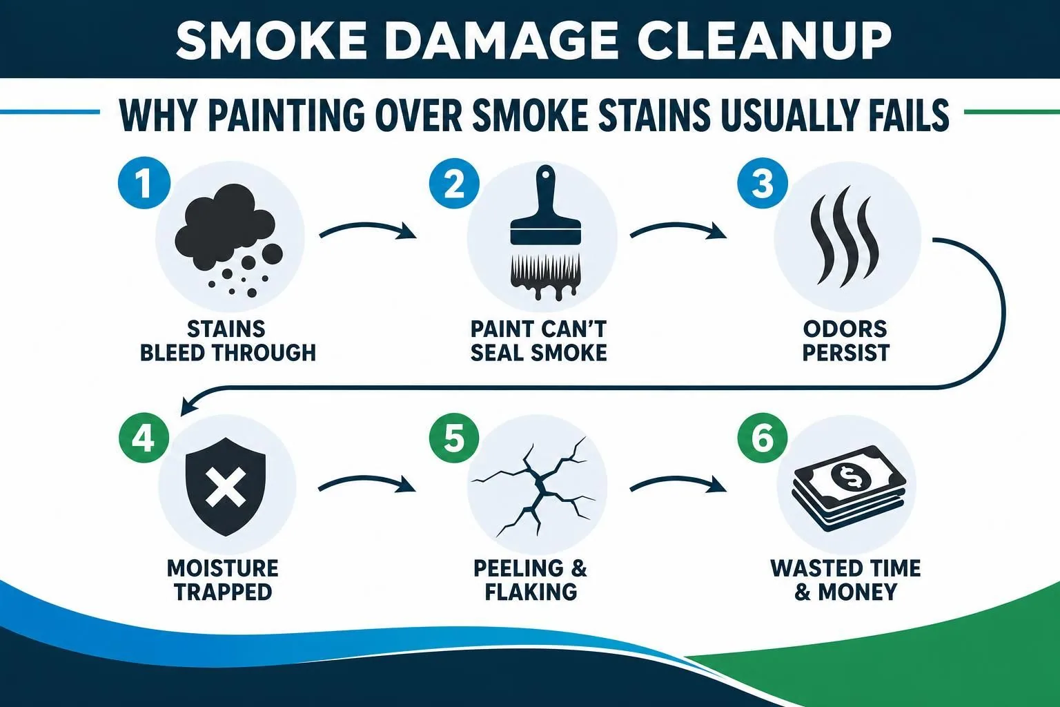 Why Painting Over Smoke Stains Usually Fails article illustration